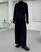 ツインベルトワイドパンツ/SK Twin Belt Wide Pants (3 colors)