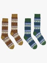 [2PAIRS 1SET] NORDIC SOCKS SET