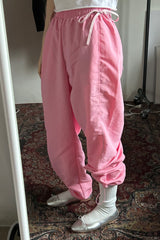 ribbon string pants (pink)