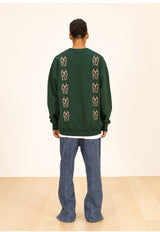 MNボウンオーバーサイズスェットシャツ/MN BONE OVERSIZED SWEAT SHIRTS