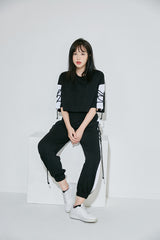 ストリングショートスリーブクロップTシャツ / (9068) XX String Short Sleeve Crop Tee