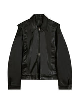 87-STAN028 [Vegan Leather] マルチプラックケットレザージャケット