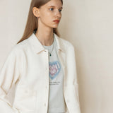 カラーツイードカーディガン/COLLAR TWEED CARDIGAN_CREAM