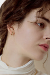 [14K] Single Drop One-touch Earrings