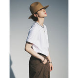ニットカラーラウンドTシャツ / KNITTING COLLAR ROUND T-SHIRT_WH