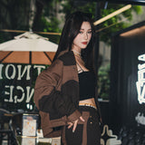2 TONE PATCHWORK JACKET