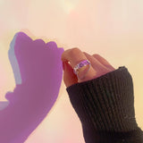 Silver Bear chain ring (6673130913910)