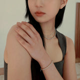 シルバーボクシーブレスレット / silver boxy bracelet (silver)