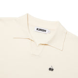 スモールチェリーポロニット／MAN SMALL CHERRY POLO KNIT [WHITE]