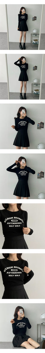ホーリーワッフルロングスリーブTシャツ/Holly Waffle Long Sleeve Tee