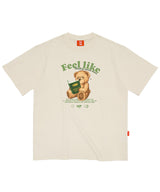 リーディングアップサイドダウンTシャツ