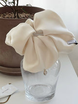  oar Cameo Satin drop Wide Scrunchie [Ivory]