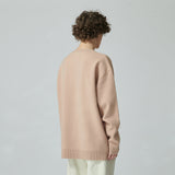 WHATTHE ビック ロゴ ニット プルオーバー/WHATTHE Big Logo Knit Pullover Pink