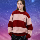 ドルフィンビッグストライプケーブルニット / Dolphin big stripe cable knit