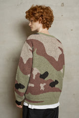 BRUSHED CAMO KNIT