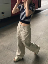 Marshmallow stripe knit 