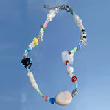 ラブ ミックス ネックレス / love mix necklace (black mix)