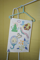 Magic forest linen poster