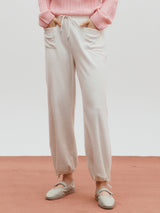 Terry sweat pants - Ivory (6682485424246)