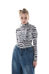ゼブラタートルネック/ZEBRA TURTLENECK