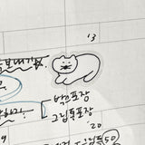 Diverse cat seal stickers (2 set)