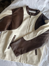 Rock chic motor leather jacket 
