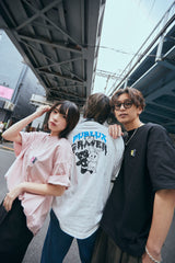 コラボレーションロゴTシャツ / PUBLUX × GRAVER - PINK