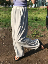 Contrasting string pants
