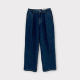 De Lap Signature One Tuck Wide Denim Pants (037)