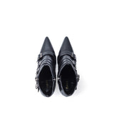 Buckle Chain Walker Heel(Black)
