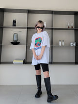 ピースワールドオーバーサイズフィットTシャツ / VENTIQUE Peace World Oversized Fit T-shirt 5color