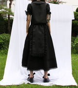 Apron-Pyeseul Skirt (Black)