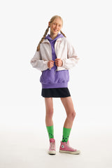 ドゥードゥルチェリークロップウィンドブレーカー／DOODLE CHERRY CROP WINDBREAKER [LIGHT BEIGE]