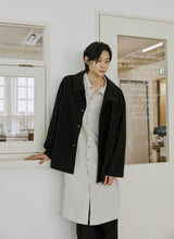 ユニセックスワイドスリーブロングシャツ/unisex wide sleeve long shirts natural