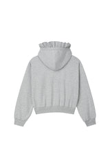0 4 ruffle zip-up hoodie - GREY (4642323562614)
