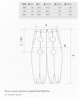 フォーアイ カーボン ピーチド パンツ