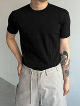 ダブルカットマッスルフィット半袖tシャツ(3colors)