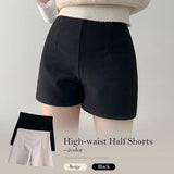 Eunkyu High Waist Pintuck Spandex Shorts (2 colors)