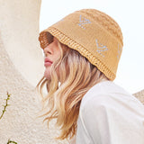 VZ logo jacquard bucket hat Beige