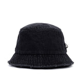 BBD Ripped Custom Disorder Patch Denim Bucket Hat (Black)