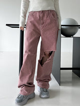 ビジョピンクデニムパンツ/no.1109 Bijo Pink Denim Pants