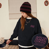 キルシーウィティーバニーレタリングスウェットシャツ / WITTY BUNNY LETTERING SWEATSHIRT [DARK NAVY] (6671650914422)