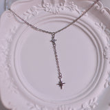 y shape necklace