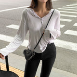 チャランスナップリブTシャツ
