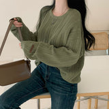 [Bellide made] Caramel Loose Fit Long Round Knitwear