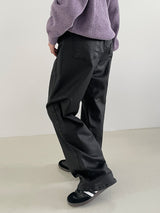 Subdued leather pants