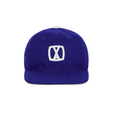 VA Square Applique Wool Baseball Cap / Ultramarin