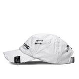 BBD Cross Damage Custom Denim Cap (White)