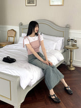 ホティヴィンテージウォッシング夏デニムマキシロングスカート/Hotty Vintage Wash Summer Denim Maxi Long Skirt