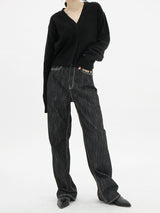 ノンフェードドーデニムパンツ / no.1036 Non-fade Dough Denim Pants (2color)